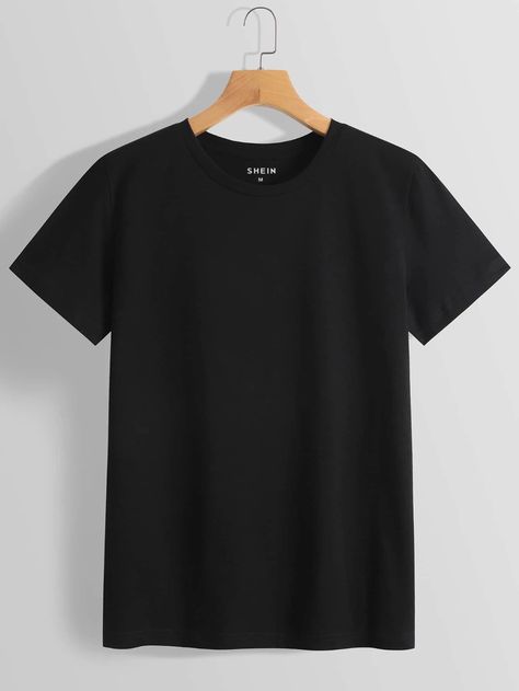 Satin Blouse Outfit, Plain Tee Shirts, Plain Black T Shirt, Minimalist Blouse, White Tee Shirts, Plain Blouse, Plain Tees, Sleeve Fashion, Plain Shirts