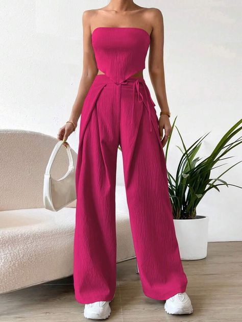 Pink Ladies Outfit, Hot Pink Outfit, Festival Pants, Pink Panther, Pink Party, Cartoon Girl, Pink Outfits, Pink Outfit, Colourful Outfits