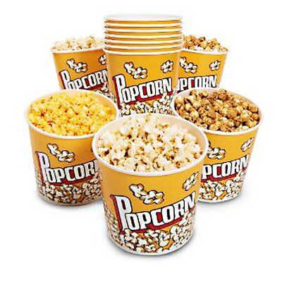 Novelty Place Plastic Popcorn Containers for Movie Night Plastic Popcorn Containers, Chocolate Candy Brands, Popcorn Containers, Food Box Packaging, Popcorn Boxes, Popcorn Bags, Popcorn Bucket, Popcorn Machine, Feeling Nostalgic