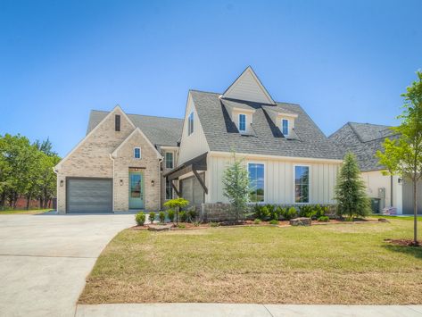 New Home Exteriors Photo Gallery, Oklahoma City New Home Exterior, Oklahoma Homes, Carlton Landing, Edmond Oklahoma, Home Exteriors, Deer Creek, Home Exterior, Craftsman House Plans, Craftsman House