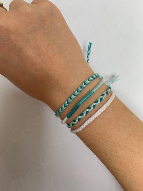 Cute Simple Friendship Bracelets, Layered Friendship Bracelets, Dainty Friendship Bracelets, Friendship Bracelet Sets, Friendship Bracelet Set, Neutral Friendship Bracelets, Small Friendship Bracelets, Friendship Bracelets On Wrist, Cute String Bracelets