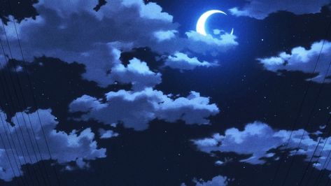 Sky Anime, Cute Blue Wallpaper, Twitter Header Pictures, Cool Backgrounds Wallpapers, Blue Sky Background, Normal Girl, Header Pictures, Blue Anime, Night Scenery