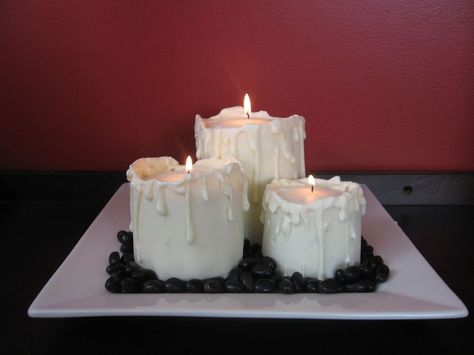 Melted Candle Cake, Candles Strawberry, Candle Melting, Evil Things, Candles Cake, Buttercream Chocolate, Realistic Cakes, Reference Ideas, Unique Birthday Cakes