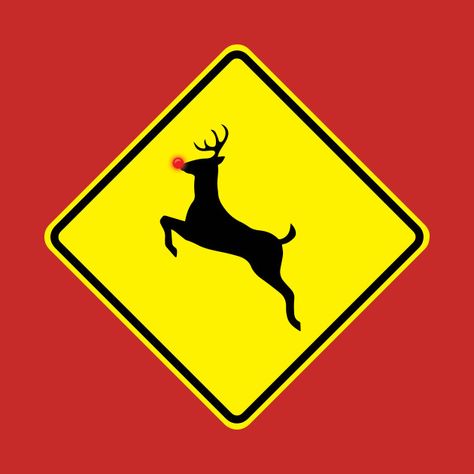 Reindeer Crossing Sign, Reindeer Sign, Reindeer Photo, Deer Poster, Christmas Open House, Crossing Sign, Pinewood Derby, Parade Float, Cross Roads