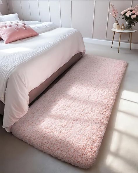 Amazon.com: Disolla Small Bathroom Rug 17x24 Non Slip Pink Fluffy Bath Mat for Bathroom Floor Washable Plush Luxury Bath Rug for Tub Soft Shaggy Bathroom Shower Mat : Home & Kitchen Long Bath Mat, Bathroom Shower Mat, Luxury Bath Rugs, Small Bathroom Rug, Girls Rugs, Bathroom Runner, Bathroom Runner Rug, Girl Bathrooms, Long Bath