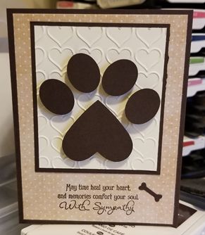 Cat Cards Handmade, Dog Sympathy Card, Sympathy Card Messages, Rubber Stamping Cards, Sympathy Cards Handmade, Pet Sympathy Cards, Masculine Birthday Cards, Pet Sympathy, Shaped Cards