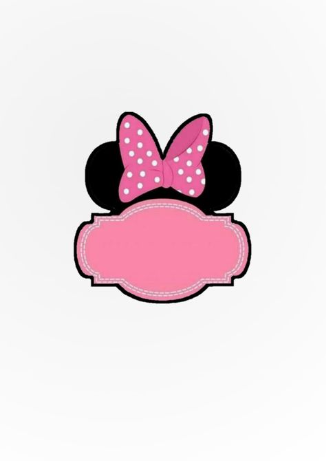 Pink Minnie Mouse Cake Topper Printable, Minnie Mouse Cake Topper Printable, Diy Cake Topper Printable, Minnie Mouse Outline, Minnie Y Daisy, Minnie Mouse Decorations, Minnie Mouse Drawing, Minnie Mouse Cake Topper, Minnie Mouse Theme Party