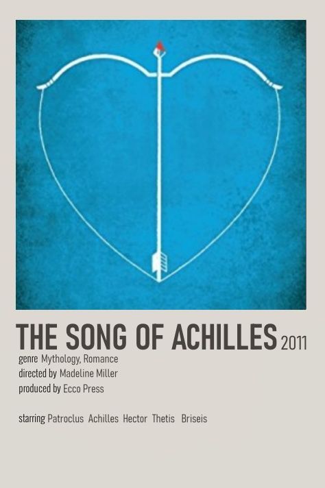 Here's the polaroid movie poster version of The Song of Achilles. Hope you enjoy! Polaroid Movie Poster, The Song Of Achilles, Song Of Achilles, Achilles And Patroclus, Vintage Poster Design, Movie Poster Wall, Picture Collage Wall, Book Posters, Musical Movies