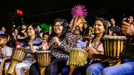 We offers an exhilarating drum circle activity that mesmerizes both locals and tourists alike. This rhythmic gathering brings together diverse individuals, united by their love for music and rhythm. Participants join in, creating a pulsating symphony as they beat their drums, expressing themselves freely. The drum circle activity in Delhi serves as a hub of creativity and connection, fostering a sense of community and harmony through the universal language of music. Indoor Team Building Games, Indoor Team Building Activities, Circle Activity, Indoor Team Building, Corporate Team Building Activities, Creation Activities, Team Building Activity, Good Listening Skills, Play Drums