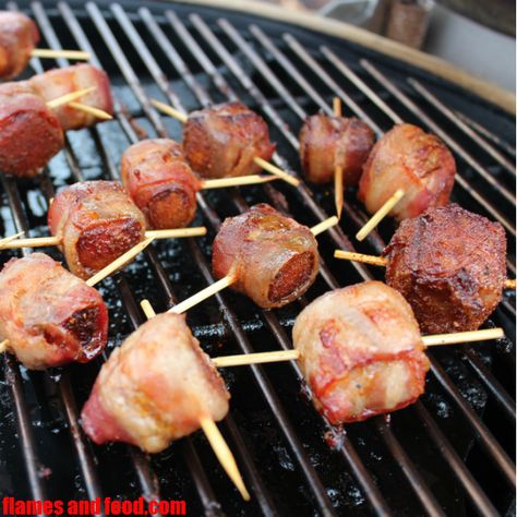 spam appetizer recipes Bacon Wrapped Kielbasa, Spam Recipes, Bbq Bacon, Canned Meat, Filling Breakfast, On The Grill, Best Appetizers, Bacon Wrapped, The Grill