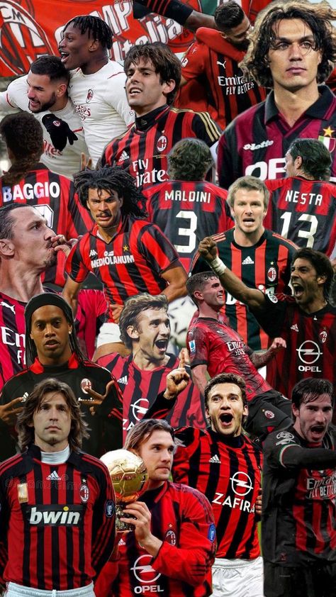 Milan Outfits, Ricardo Kaka, Milan Wallpaper, Milan Football, Paolo Maldini, A.c. Milan, Volleyball Outfits, Scott Pilgrim, Ac Milan