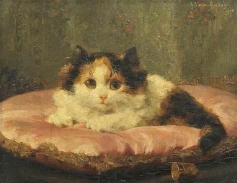 William Adolphe, A Prince, Cat Artwork, Old Paintings, Romantic Art, Ethereal Art, Cat Painting, Vintage Cat, Pretty Cats