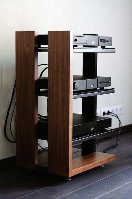 Vinyl Record Furniture, Hifi Room, Hifi Rack, Hifi Stand, Hifi Furniture, Audio Cabinet, Audio Stand, Diy Rack, Platform Bed Designs