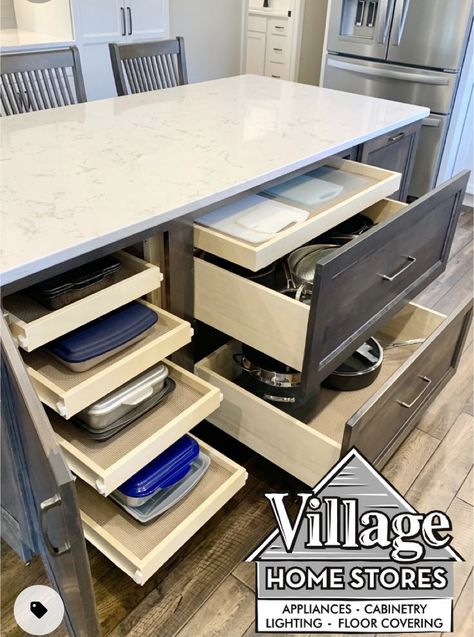 Kitchen Island With Drawers, Kitchen Island Storage, Island Storage, Stove Kitchen, Kitchen Island Cabinets, Kitchen Ideas Dark Cabinets, Kitchen Ideas Dark, Diy Kitchen Renovation, Dark Kitchen Cabinets