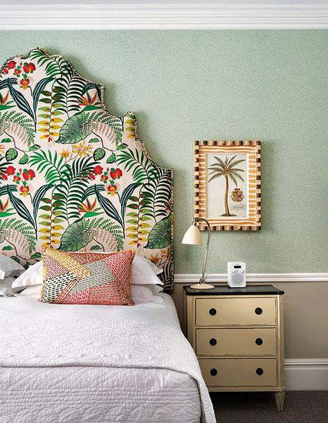 Bespoke Headboards, Headboard Inspiration, Firmdale Hotels, Kit Kemp, Soho Hotel, Inspired Bedroom, Cherry Trees, King Size Headboard, Perfect Bedroom