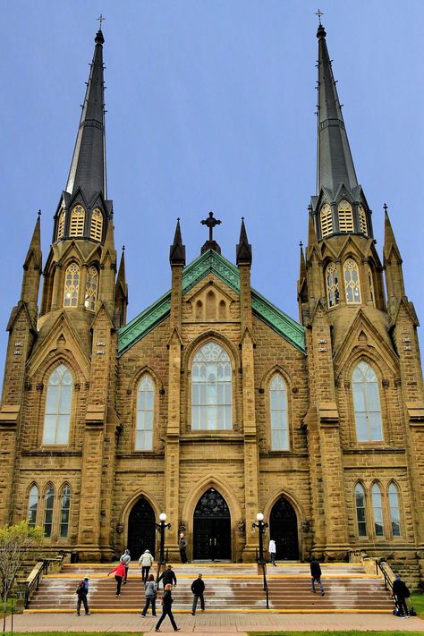 Charlottetown Canada, St Denis Cathedral, Saint Denis Cathedral, St Peters Cathedral, St Mary’s Cathedral Sydney, St. Paul’s Cathedral, Wooden Buildings, Prince Edward Island, Victorian Gothic