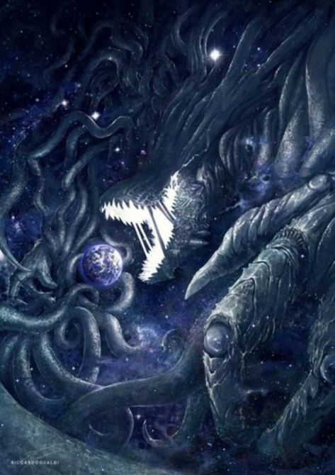 Lovecraft Art, Lovecraftian Horror, Eldritch Horror, Fantasy Beasts, Cosmic Horror, 다크 판타지, Monster Concept Art, Alien Creatures, Fantasy Creatures Art