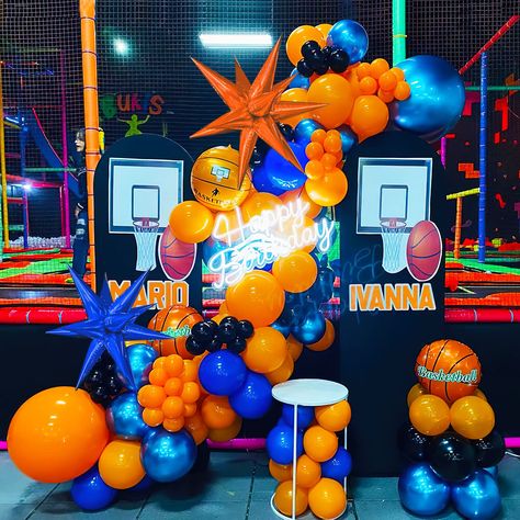 PRICES MAY VARY. Basketball Theme Decorations: Orange, Blue, and Black Sport Balloon Garland Kit for Basketball Theme Birthday Party Decorations Reliable Color Quality: We Use Color Correction Card to Provide True Color of Every Single Balloon for Perfect Party Decor Classic Basketball Elements: Orange, Blue, and Black Basic Colors with Basketball Elements Bring Strong Seasonal Atmosphere Safe and Premium Quality: Thicker 10 Inch Balloons with 4.2g Weight, Non-Toxic, Eco-Friendly, and Safe for K Sports Theme Birthday Party, Space Jam Theme, Basketball Party Decorations, Basketball Theme Birthday, Football Balloons, Nerf Birthday Party, Sport Theme, Fest Temaer, Sports Theme Birthday