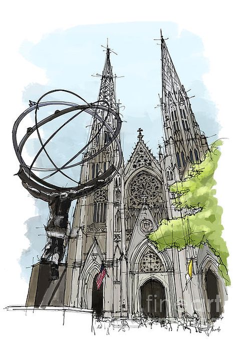 New artwork for sale! - "St. Patricks Cathedral New York City sketch" - https://t.co/9FJjsM3AmS @fineartamerica https://t.co/4uc6o48Ccp New York City Sketch, St Patric, City Sketch, Awesome Gifts, Sketch Painting, Artwork For Sale, Cologne Cathedral, Travel Journal, St Patricks