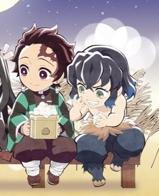 Tanjiro And Inosuke, Tanjiro X Inosuke, Chibi Kny, Role Player, Alice In Wonderland Tea Party, Fictional Crushes, Anime Ships, Owl House, Danganronpa