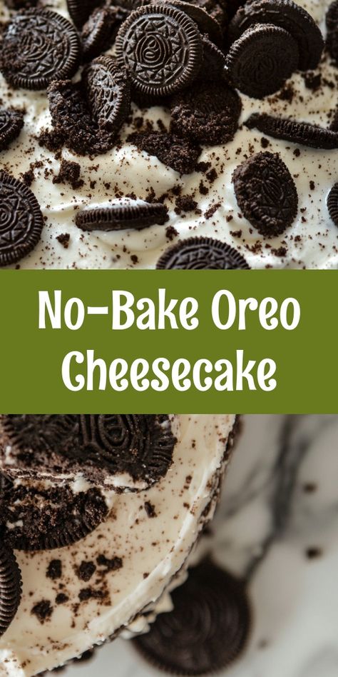 Preparing the No-Bake Oreo Cheesecake was a delightful family affair last weekend. The kids eagerly crushed the cookies, while my partner whipped the cream. We laughed and shared stories as the sweet aroma filled the kitchen. A perfect treat for our anniversary celebration! Oreo Cheesecake Bites No Bake, Crushed Oreo Recipes, Oreo Cream Cheese Dessert, No Bake Cheesecake Oreo, Oreo No Bake Cheesecake, Oreo Cheesecake No Bake, Oreo Cheese Cake, No Bake Oreo Dessert, Layered Pumpkin Dessert