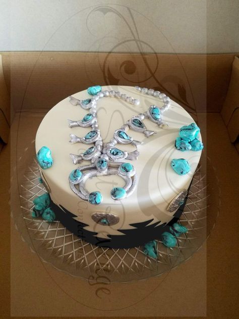 Country Birthday Cakes, Native American Cake, Western Birthday Cakes, Cowgirl Birthday Cakes, Turquoise Cake, Susie Cakes, Cowgirl Cakes, 25th Birthday Cakes, Teen Cakes