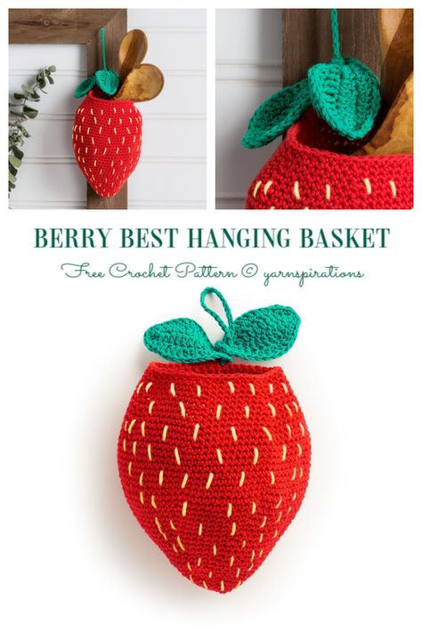 Hanging Baskets Free Crochet Patterns - DIY Magazine Crochet Cat Hanging Basket, Crochet Kitchen Storage, Crochet Storage Pattern Free, Crochet Hanging Fruit Basket Free Pattern, Crochet Fruit Basket Pattern Free, Crochet Hanging Basket Pattern Free, Crochet Hanging Baskets Free Patterns, Crochet Storage Pattern, Crochet Wall Basket