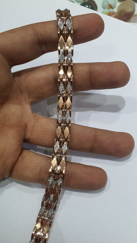 Gents rose gold bracelet Mens Braclets Gold, Gents Bracelet Gold Mens Fashion, Rose Gold Bracelet Men, Breslet Jewelry Gold For Man, Platinum Bracelets For Men, Gents Diamond Bracelet, Breslet Jewelry Gold, Gents Bracelet Gold, Rose Gold Chain Mens