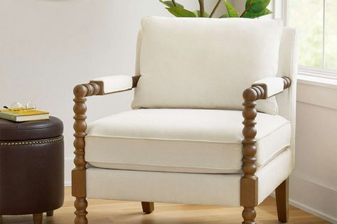 Ree Drummond’s New Furniture Collection Is Now at Walmart: ‘A Perfect Mix of Elevated Ranch-Friendly Pieces’ Spindle Chair, Spindle Design, Recliner Chairs, Large Chair, Yellow Springs, Ree Drummond, White Farmhouse, Furniture Trends, The Pioneer Woman