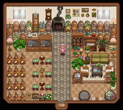 main mods: (AT) Nano's Retro Style Furniture Lively Table Decor - Alternative Textures Vibrant Pastoral Recolor Stardew Valley Grange Display, Modded Stardew Farm, Farm Decor Stardew Valley, Woodland Farm Stardew, Stardew Valley Animal Product Shed, Stardew Farms, Stardew Valley Layout, Cute Games, Stardew Valley