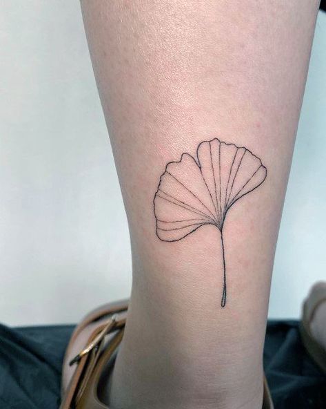 Ginko Leaf Tattoos Design, Ginko Leaf Tattoo Minimalist, Gingko Illustration, Ginko Leaf Tattoo, Gingko Leaves Tattoo, Leaf Tattoos For Women, Ginkgo Leaf Tattoo, Leaf Tattoo, Gingko Leaves