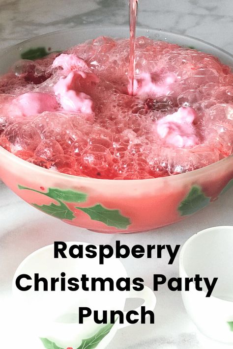 Punch Non Alcoholic, Christmas Party Punch, Raspberry Sherbet Punch, Raspberry Sherbert, Raspberry Punch, Christmas Side Dish Recipes, Dinner 2023, Holiday Punch Recipe, Christmas Party Drinks