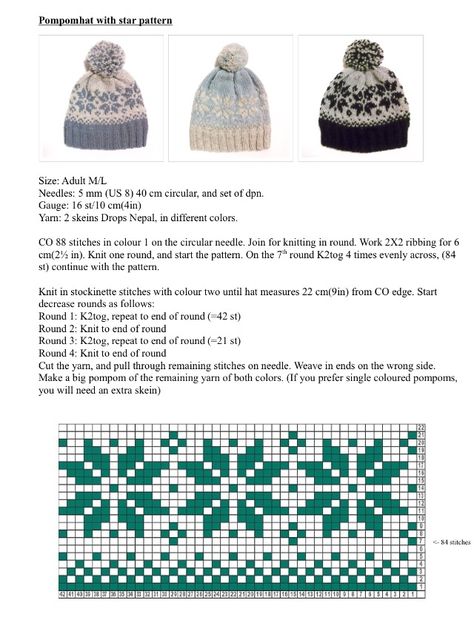 Stranded Knit Hat Pattern, Knit Colourwork Chart, Fair Isle Pattern Charts, Knit Chart Patterns, Fair Isle Knitting Patterns Free Hats, Fair Isle Knitting Patterns Free, Punto Fair Isle, Fair Isle Hat Pattern, Maglia Fair Isle