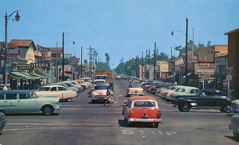 Garden Grove 1950s by A Box of Pictures, via Flickr Garden Grove California, Roadside America, Oc California, Usa Street, Ca History, Nostalgic Pictures, California Garden, London Garden, California History