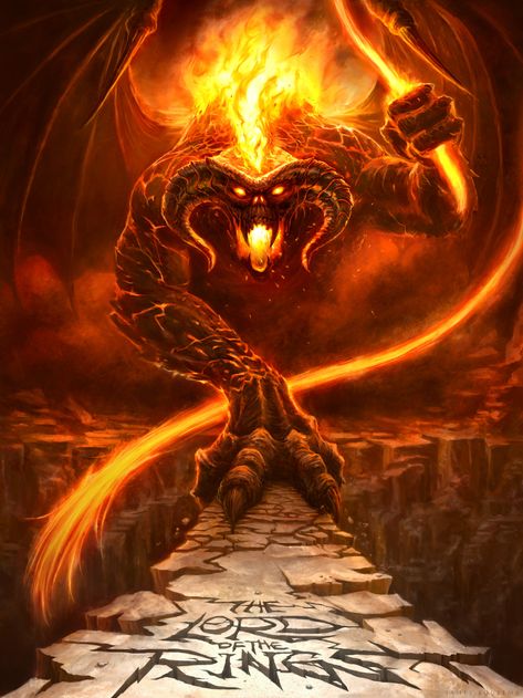 ArtStation - The Balrog of Morgoth, James Bousema Balrog Of Morgoth, Lord Of The Rings Tattoo, J.r.r. Tolkien, Middle Earth Art, Tolkien Art, Lotr Art, Ange Demon, Ring Tattoos, 다크 판타지