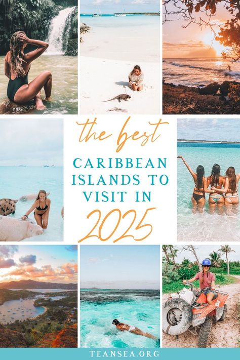 The ultimate list of Caribbean destinations to visit for your next tropical vacation! Plan your Caribbean bucket list trip by finding out the best Caribbean islands and places to visit for the ultimate Caribbean vacation! | Caribbean vacation | tropical travel destinations | where to go in the Caribbean | islands to visit in the caribbean | caribbean cruise destinations | which caribbean islands to visit | caribbean travel guide | caribbean island guide | caribbean bucket list trip Best Islands To Visit In Caribbean, Best Caribbean Islands To Visit, Best Carribean Island, Best Tropical Vacations, Caribbean Islands Vacation, Best Caribbean Islands, Carribean Travel, Caribbean Life, Tropical Travel Destinations