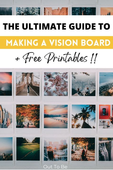 making a vision board Free Vision Board Template, Goal Setting Vision Board, Free Vision Board, Vision Board Words, Vision Board Diy, Vision Board Pics, Vision Board Collage, Vision Board Printables, Vision Board Template