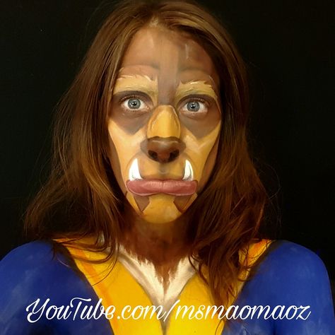 Cogsworth Costume, Beauty And The Beast Jr, Beauty And The Beast Halloween, White Eyeliner Pencil, Beauty And The Beast Costume, Beast Costume, Movie Makeup, Make Up Ideas, Kids Face Paint