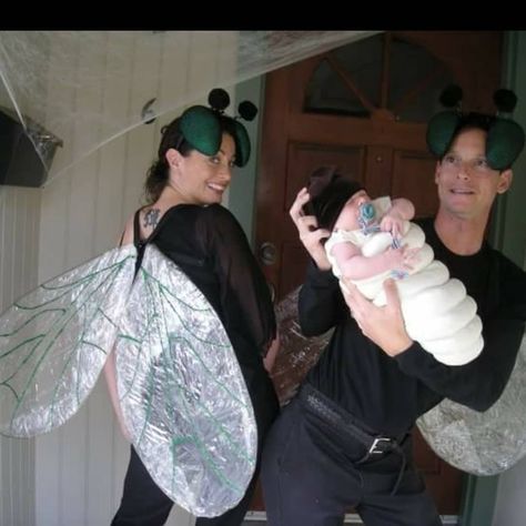 Fly Halloween Costume Diy, Fly Costume Women, Mosquito Costume Diy, How To Attach Wings To Costume, Family Bug Costumes, Firefly Costume Diy, Fly Costume Diy, Fly Guy Costume Diy, Bug Costume Adult