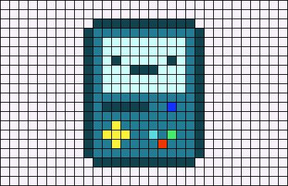 Alpha Patterns Bmo, Jake Adventure Time Pixel Art, 10x10 Pixel Art, Bmo Pixel Art, Alpha Patterns Simple, Alpha Pattern Simple, Easy Pixel Art Ideas Small, Pixel Art Easy Cute, Pixel Drawing Aesthetic