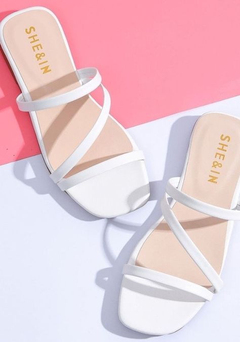 Elegant Shoes Heels, Shein Shoes, Pretty Sandals, Fashion Shoes Heels, Fashion Shoes Sandals, Cute Slippers, Fashion Shoes Flats, Classy Shoes, Fashion Slippers