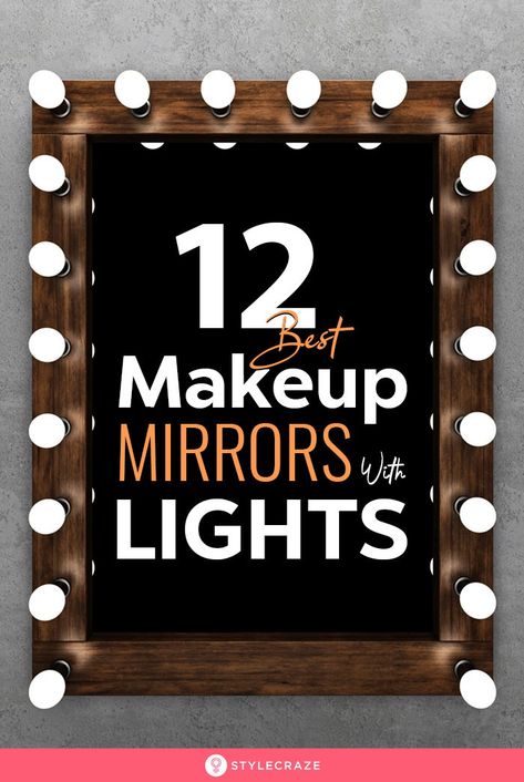 Makeup Mirrors With Lights, Mirrors With Lights, Large Bathroom Mirrors, Neat Tricks, The Best Makeup, Makeup Mirror With Lights, Makeup Mirrors, Updating House, Light Makeup