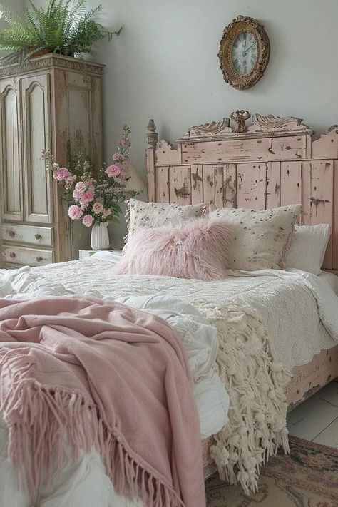 Bedroom Clipart, Compact Bedroom, Vintage Bedroom Ideas, Rose Bedroom, Muebles Shabby Chic, Vintage Clip Art, Victorian Bedroom, Pink Bedroom Decor, Clipart Vintage