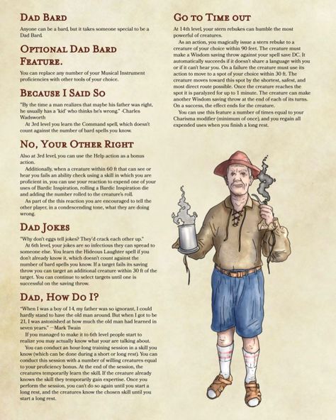 Dicecream Sandwich on Instagram: “Ever wanted a wholesome, encouraging, Tes Lasso type Bard to inspire your party through the hard times and speak words of wisdom over hot…” Bard Dnd, Dnd Bard, Dnd Classes, Dungeons And Dragons Game, Dungeons And Dragons Homebrew, Dungeon Master, Spoken Word, Hard Times, Pen And Paper