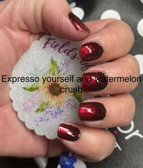 Color Street Watermelon Crush, Color Street Fall Nail Combos, Color Street Fall Combos 2023, Colorstreet Fall 2023, Color Street Christmas Combos, Color Street Fall, Watermelon Crush, Mani Ideas, Nail Color Combos