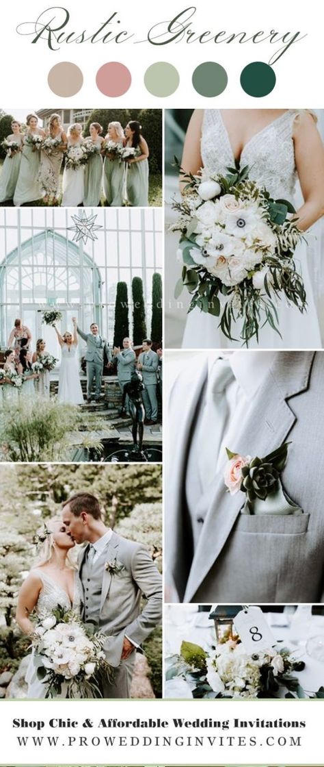 Wedding Color Pallet Ideas, Color Pallet Ideas, Wedding Pallet Ideas, Handmade Wedding Cards, Wedding Pallet, Light Gray Wedding, Sage Wedding Colors, Grey Wedding Theme, Wedding Color Schemes Summer