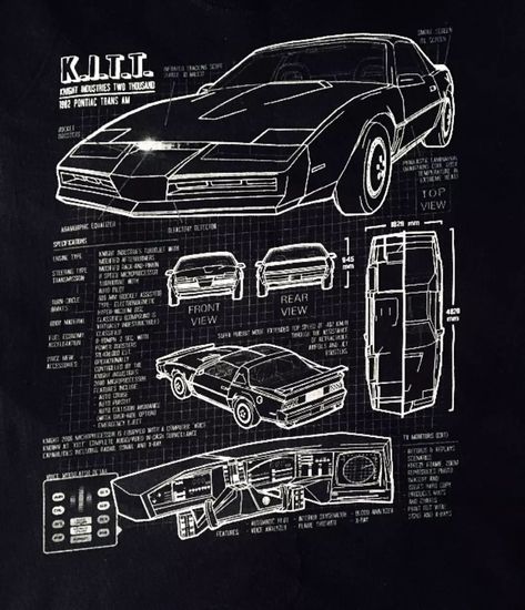 Kitt Knight Rider, A Team Van, 80 Tv Shows, Night Rider, Movie Cars, Tv Cars, Pontiac Firebird Trans Am, Car Artwork, Firebird Trans Am