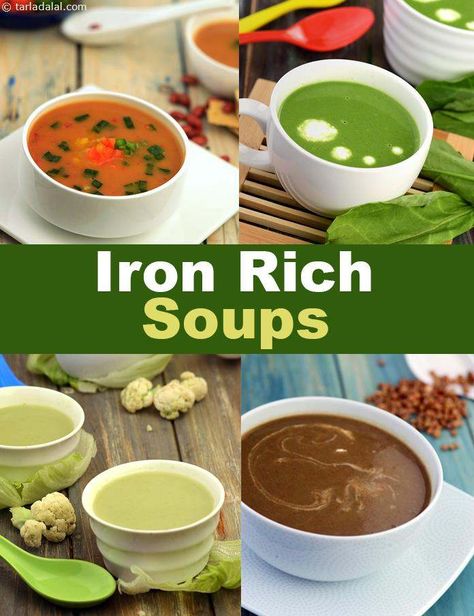 Iron Rich Soup Recipes : High Iron Veg Soup Recipes Rich Soup Recipes, High Iron Diet, Recipes High In Iron, Iron Rich Foods List, Iron Diet, Soup Lentil, Veg Soup Recipes, Vegan Iron, Iron Absorption