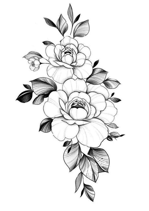 Wild Rose Drawing, Tattoo With Roses, Tiktok Drawings, Wolf Tattoo Traditional, Bush Drawing, Cheetah Tattoo, Knee Tattoos, Clever Tattoos, Tattoo Traditional