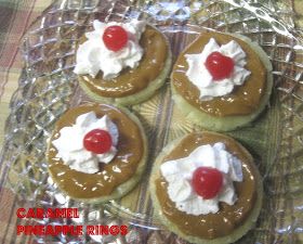 The Better Baker: Caramel Pineapple Rings Carmel Recipe, Cooking Easy Recipes, Sour Cream Cookies, Baked Pineapple, Super Easy Desserts, Pineapple Rings, Caramel Slice, Hawaiian Sweet Rolls, Impressive Desserts